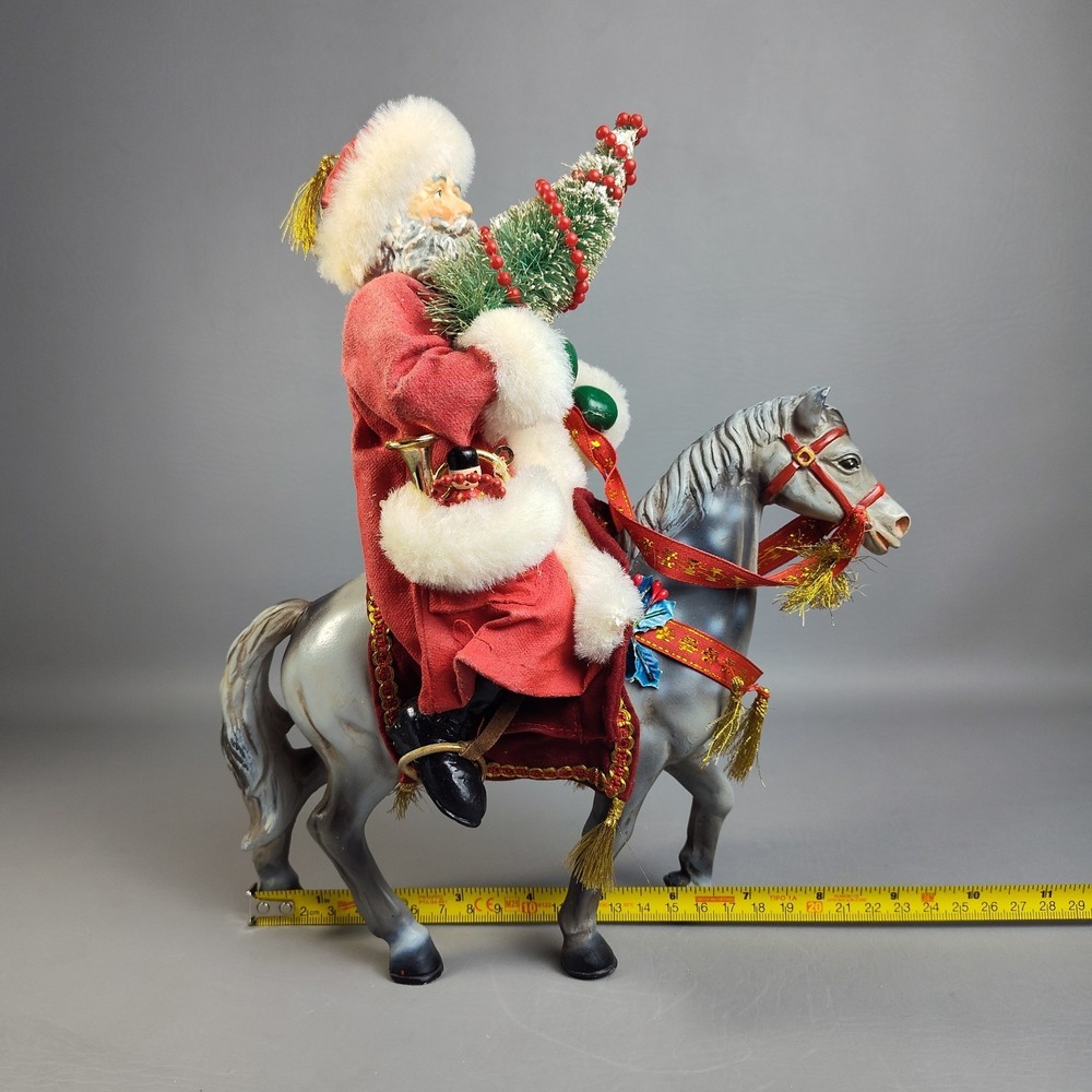Vintage Possible Dreams Clothtique The Magic of Christmas Santa On Horse 1991 - Picture 15 of 16